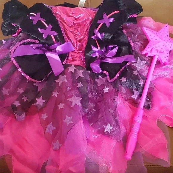 Sparkle witch size small costume lights up! - Picture 3 of 5